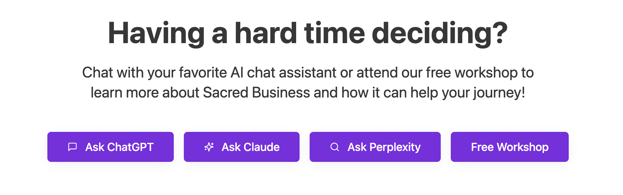 "Ask AI Why" Links — A Smart Way to Help People Discover If You're Right For Them
